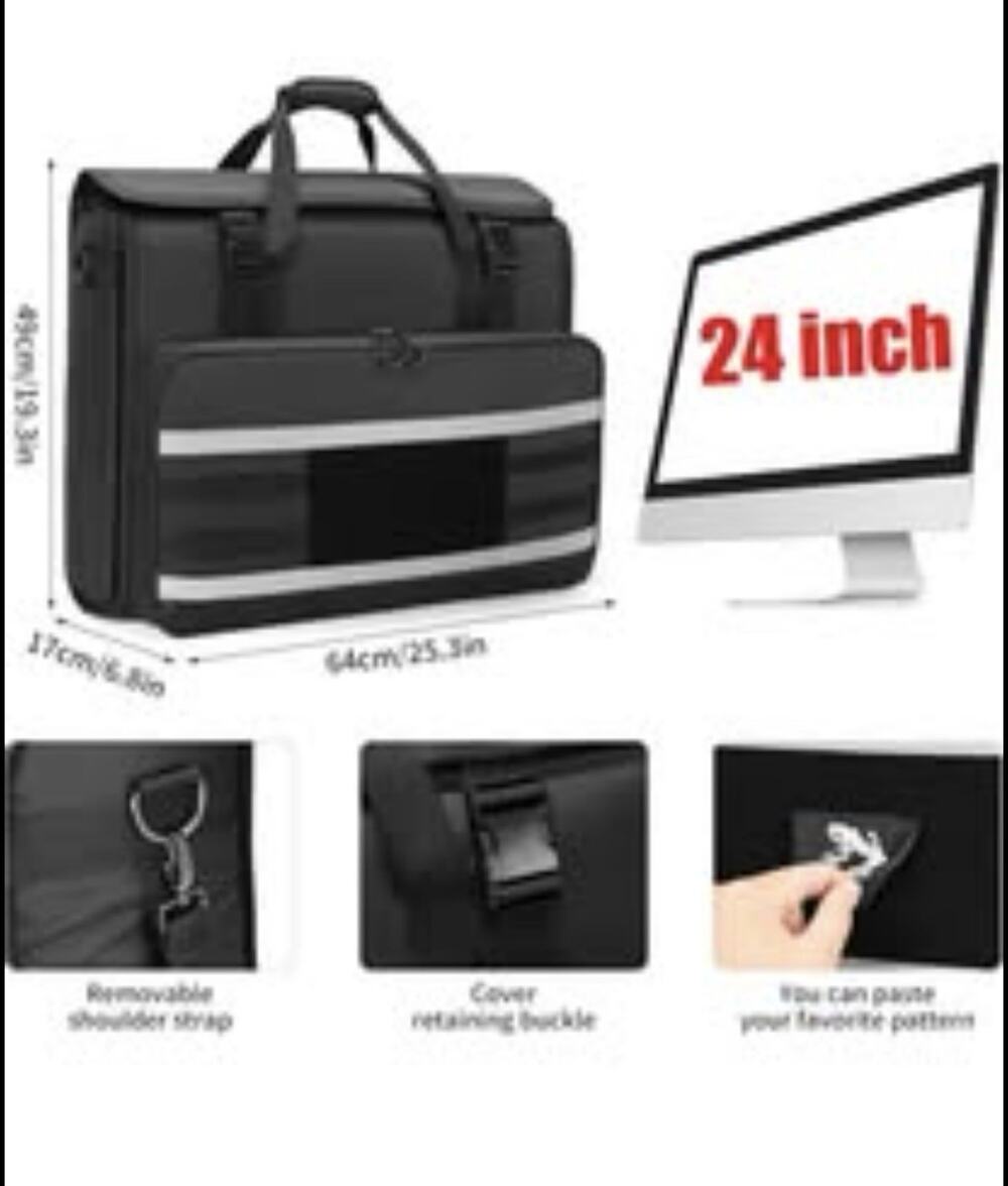 Travel Carrying Case for Apple 24" iMac Desktop Computer, Carry Tote Bag Comp...
